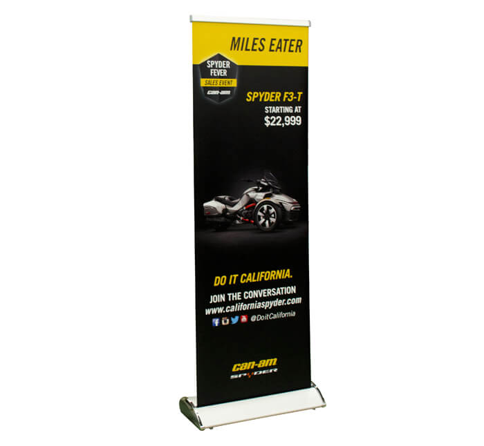 wing retractable banner stand